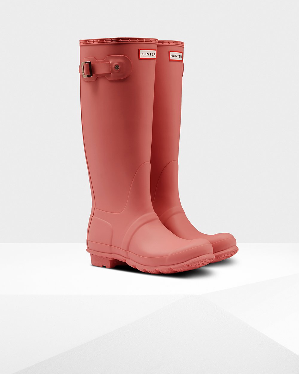 Womens Tall Rain Boots - Hunter Original (92RLXNEHK) - Pink